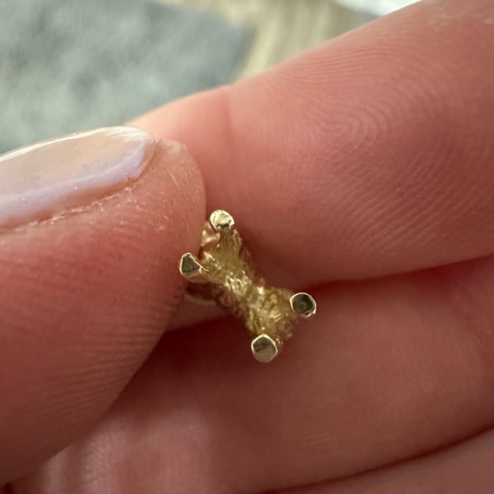 9k Gold Vintage Spooky Cat Charm Pendant - Picture 3 of 5